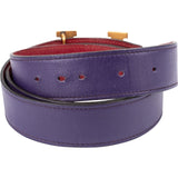Hermès Bicolor Epsom Leather Reversible H Belt (90)