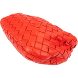 Bottega Red Veneta Intrecciato Leather Mini Jodie Handbag