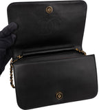 Chanel Quilted Lambskin Medium 24K Gold Single Flap Shoulder Bag