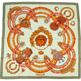 Hermès Parures des Sables Silk Carre 90 Scarf Tuch