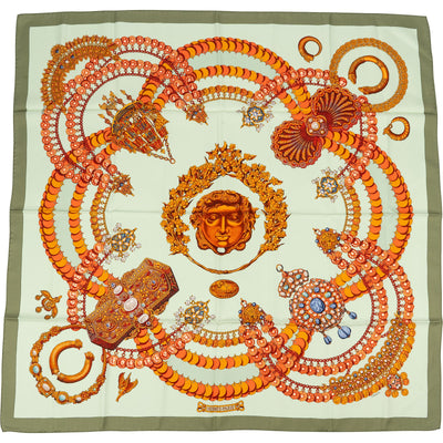 Hermès Parures des Sables Silk Carre 90 Scarf Tuch
