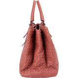 Bottega Veneta Intrecciato Leather Roma Tote Handbag