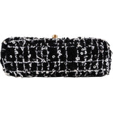 Chanel Quilted Tweed Nano Kelly Crossbody Handbag