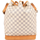 Louis Vuitton Monogram Damier Azur Canvas Sac Noé Grande Shoulder Bag