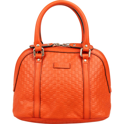 Gucci Microguccissima Leather Grey Mini Dome Handbag