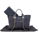 Chanel Tweed Cambon Deauville Handbag