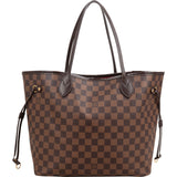 Louis Vuitton Monogram Damier Ebene Canvas Neverfull MM Shoulder Bag