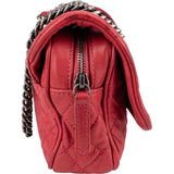 Chanel Quilted Soft Calfskin Palladium Easy Single Flap Shoulder Bag