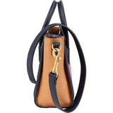 Céline Tricolor Grained and Calfskin Leather Luggage Handbag