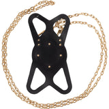 Louis Vuitton Noir Crossbody Phone Holder with LV Initials