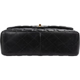 Chanel Quilted Lambskin Jumbo Double Flap Crossbody Bag