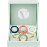 Gucci Gold Tone Change Bezel 11/12.2 Bangle Woman Watch