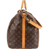 Louis Vuitton Monogram Canvas Keepall 60 Bandoulière Travel Bag