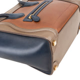Céline Tricolor Leather Luggage Handbag