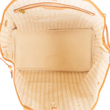 Louis Vuitton Monogram Damier Azur Canvas Neverfull MM Shoulder Bag
