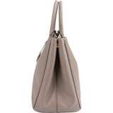 Prada Grey Saffiano Leather Galleria Tote Handbag