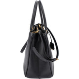 Prada Black Saffiano Leather Galleria Handbag