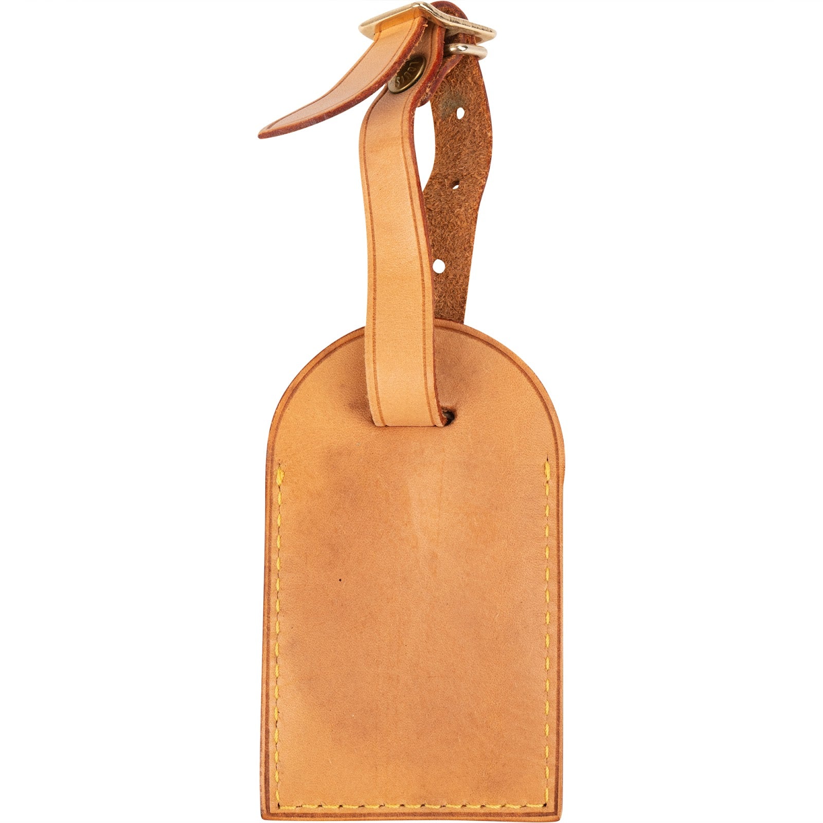 [🔄️B10 / F37] Louis Vuitton Vachetta Leather Luggage Tag - vintageandkickz