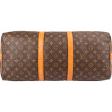 Louis Vuitton Monogram Canvas Keepall 50 Bandoulière Travel Bag