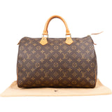 Louis Vuitton Monogram Canvas Speedy 35 Handbag