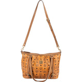 MCM Monogram Visetos Satchel Shoulder Bag