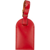[🔄️B10 / F44] Louis Vuitton Red Epi Leather Luggage Tag - vintageandkickz