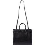 Saint Laurent Black Leather Sac De Jour Handbag
