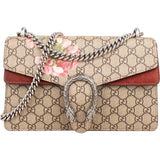 Gucci Monogram GG Supreme Floral Print Dionysus Shoulder Bag