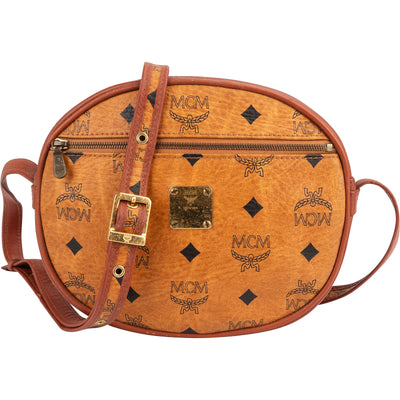 MCM Monogram Visetos Tambourine Crossbody Bag