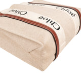 Chloé Canvas Medium Woody Tote Shoulder Bag