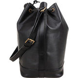 Louis Vuitton Noir Epi Leather Sac Noé Grande Shoulder Bag