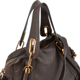 Chloé Brown Leather Paraty Handbag