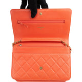 Chanel Quilted Lambskin Boy Wallet on Chain Crossbody Bag