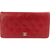 Chanel Quilted Leather Long Flap CC Wallet