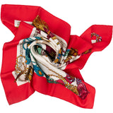 Hermès Le Timbalier Silk Carre 90 Scarf Tuch