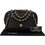 Chanel Quilted Lambskin Vintage Camera Crossbody Bag