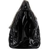 Chanel Patent Leather Palladium Soft Tote CC Shoulder Bag