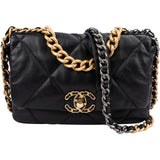 Chanel 19 Quilted Lambskin Single Flap Crossbody Bag