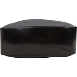 Gucci Black Leather Nylon Bamboo Top Handle Handbag