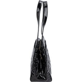 Chanel Quilted Patent Leather CC Small Tote Handbag