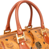 MCM Monogram Visetos Boston Handbag