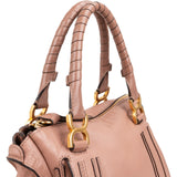 Chloé Pink Grained Calfskin Marcie Handbag