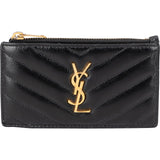 Yves Saint Laurent Grain de Poudre Zipped Coin Purse Card Holder