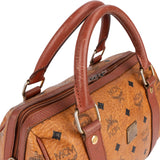 MCM Monogram Visetos Small Boston Handbag