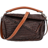 Loewe Woven Leather Puzzle Handbag