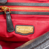 Miu Miu Quilted Gathered Leather Handbag