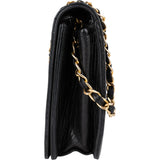 Chanel Quilted Lambskin 24K Gold Single Flap Shoulder Bag