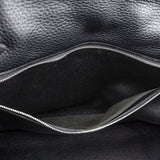 Hermès Noir Clemence Leather Palladium Kelly 32 Handbag