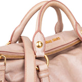 Miu Miu Vitello Lux Bow City Handbag