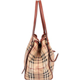 Burberry Nova-Check Monogram Haymarket Hobo Shoulder Bag